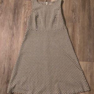 Loft houndstooth a line dress